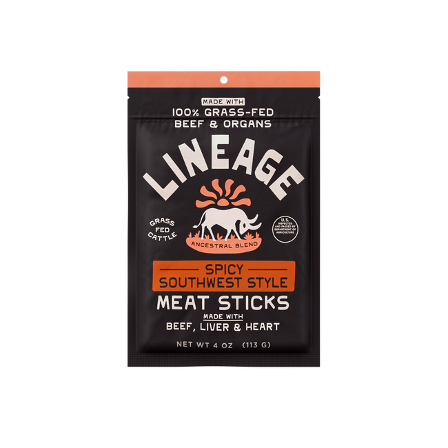 100% Grass-Fed Meat Sticks - Spicy Southwest