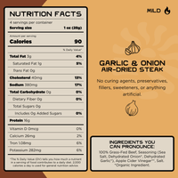 100% Grass-Fed Air-Dried Steak - Garlic & Onion