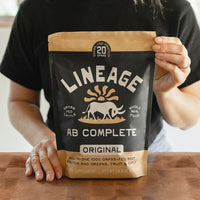 Animal-based Complete Beef Protein Powder on Counter
