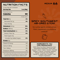 100% Grass-Fed Air-Dried Steak - Spicy Southwest