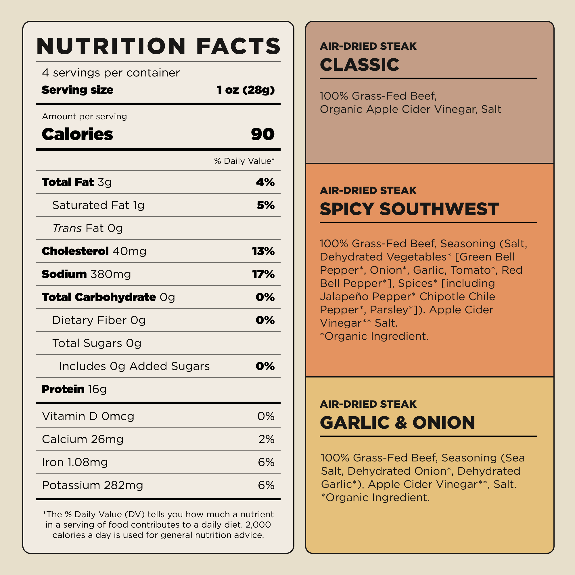 100% Grass-Fed Air-Dried Steak (Classic)