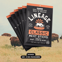 100% Grass-Fed Beef and Organ Meat Sticks – Classic