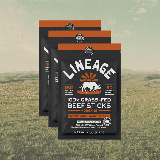 100% Grass-Fed Beef Sticks – Ancestral Recipe (Spicy Southwest)