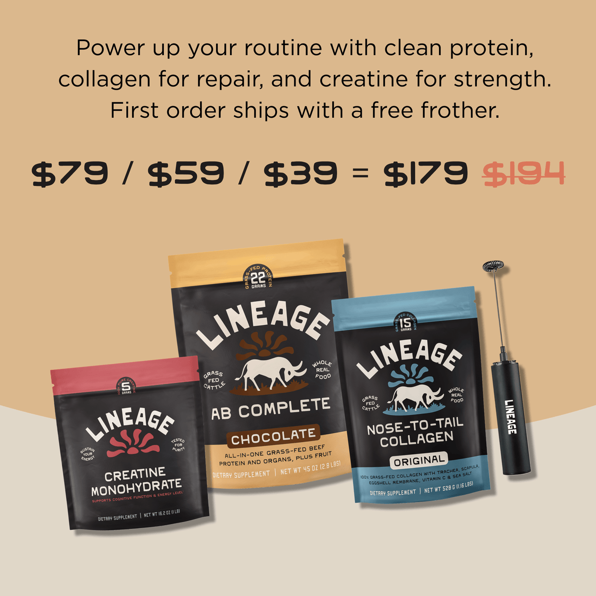 Clean Power Trio - Chocolate