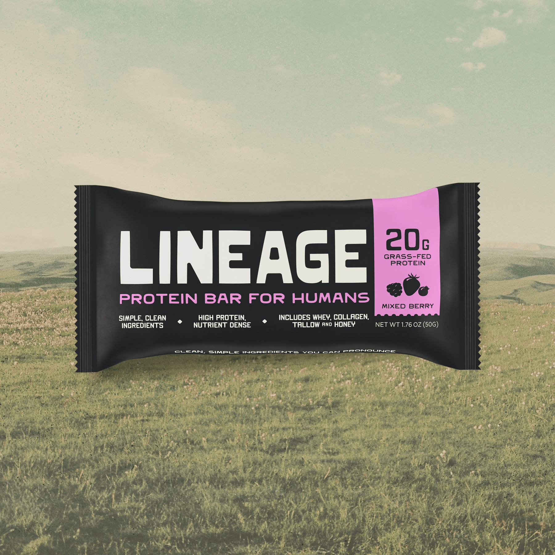 The Lineage Protein Bar (Mixed Berry)
