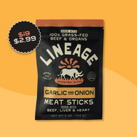 100% Grass-Fed Beef Sticks (Garlic & Onion) Sample Pack