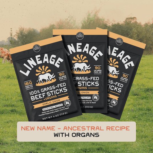 100% Grass-Fed Beef Sticks – Ancestral Recipe (Garlic & Onion)