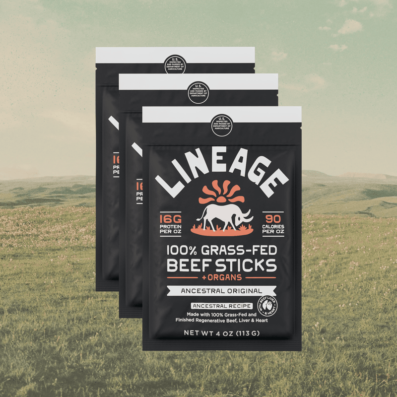 100% Grass-Fed Beef Sticks