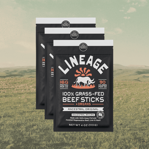 100% Grass-Fed Beef Sticks (Original Flavor)