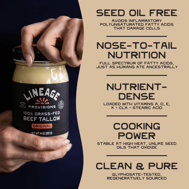 100% Grass-Fed Beef Tallow