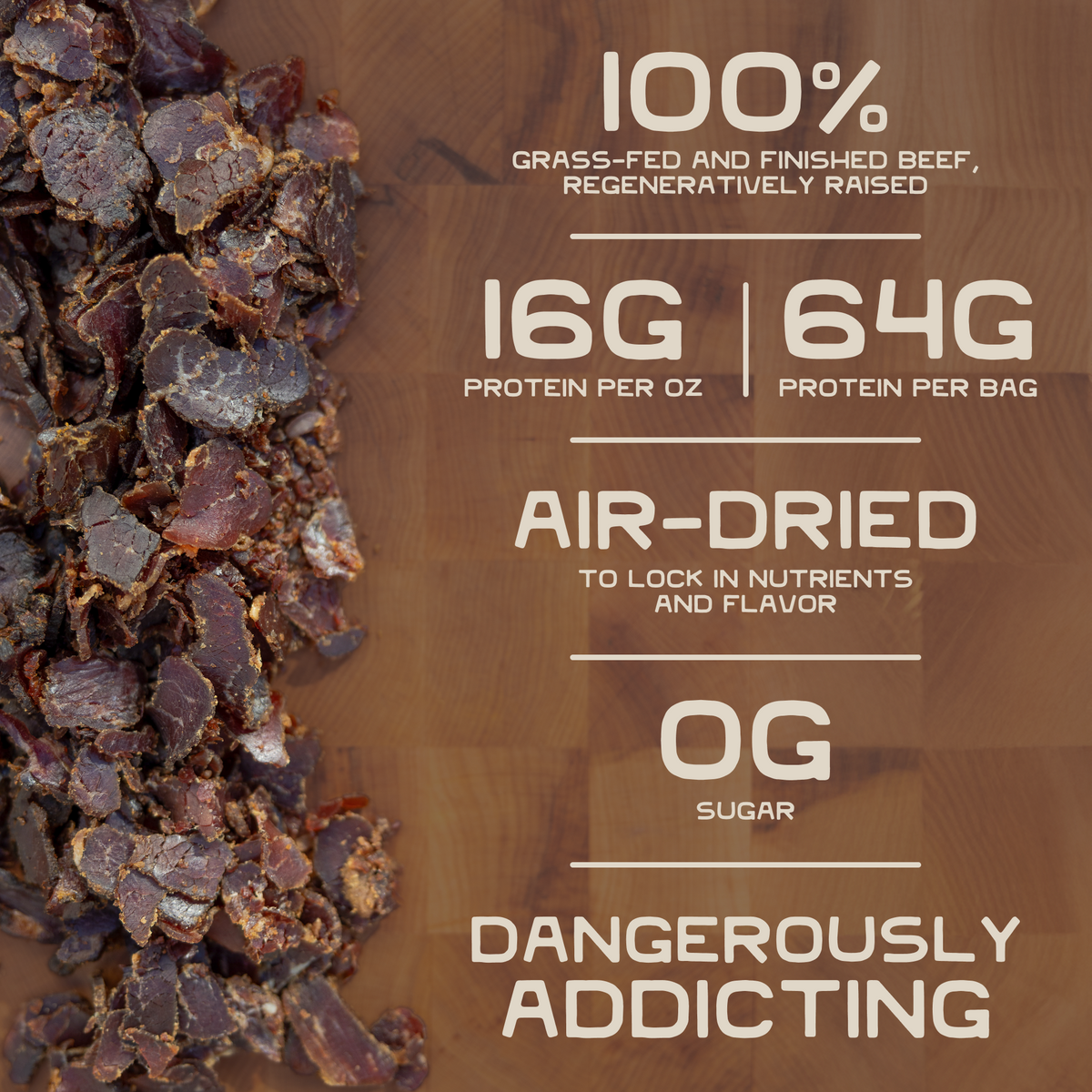100% Grass-Fed Air-Dried Steak
