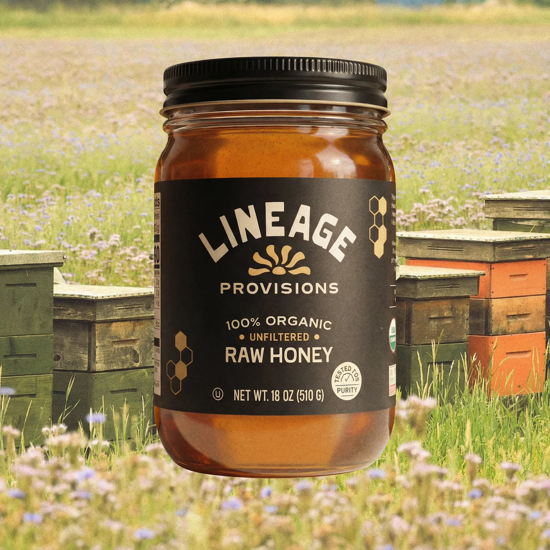 100% Raw Organic & Unfiltered Honey