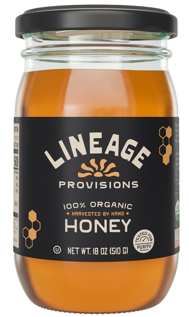 100% Raw Organic & Unfiltered Honey