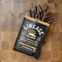 100% Grass-Fed Beef & Organ Meat Sticks – Ancestral Recipe, Garlic Onion