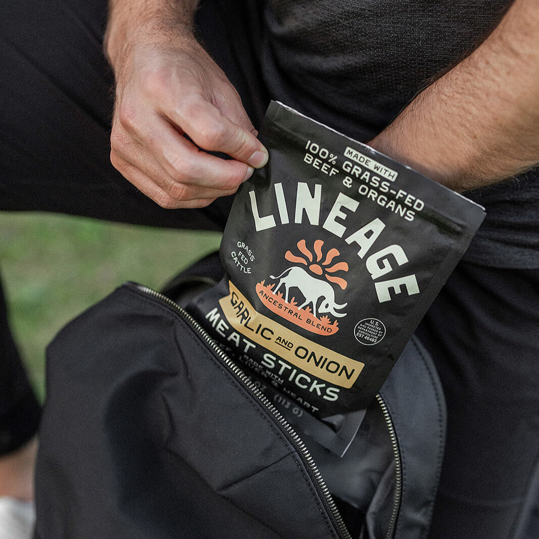 100% Grass-Fed Meat Sticks - Garlic & Onion
