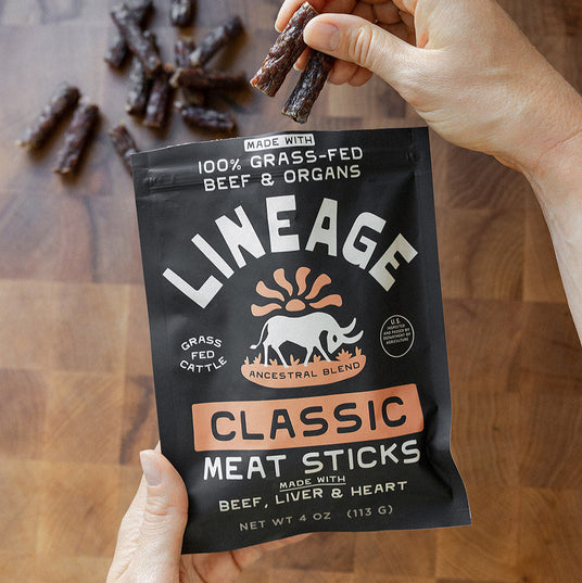 100% Grass-Fed Beef and Organ Meat Sticks – Classic