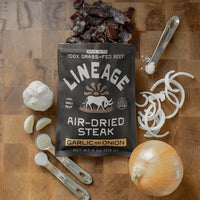100% Grass-Fed Air-Dried Steak - Garlic & Onion