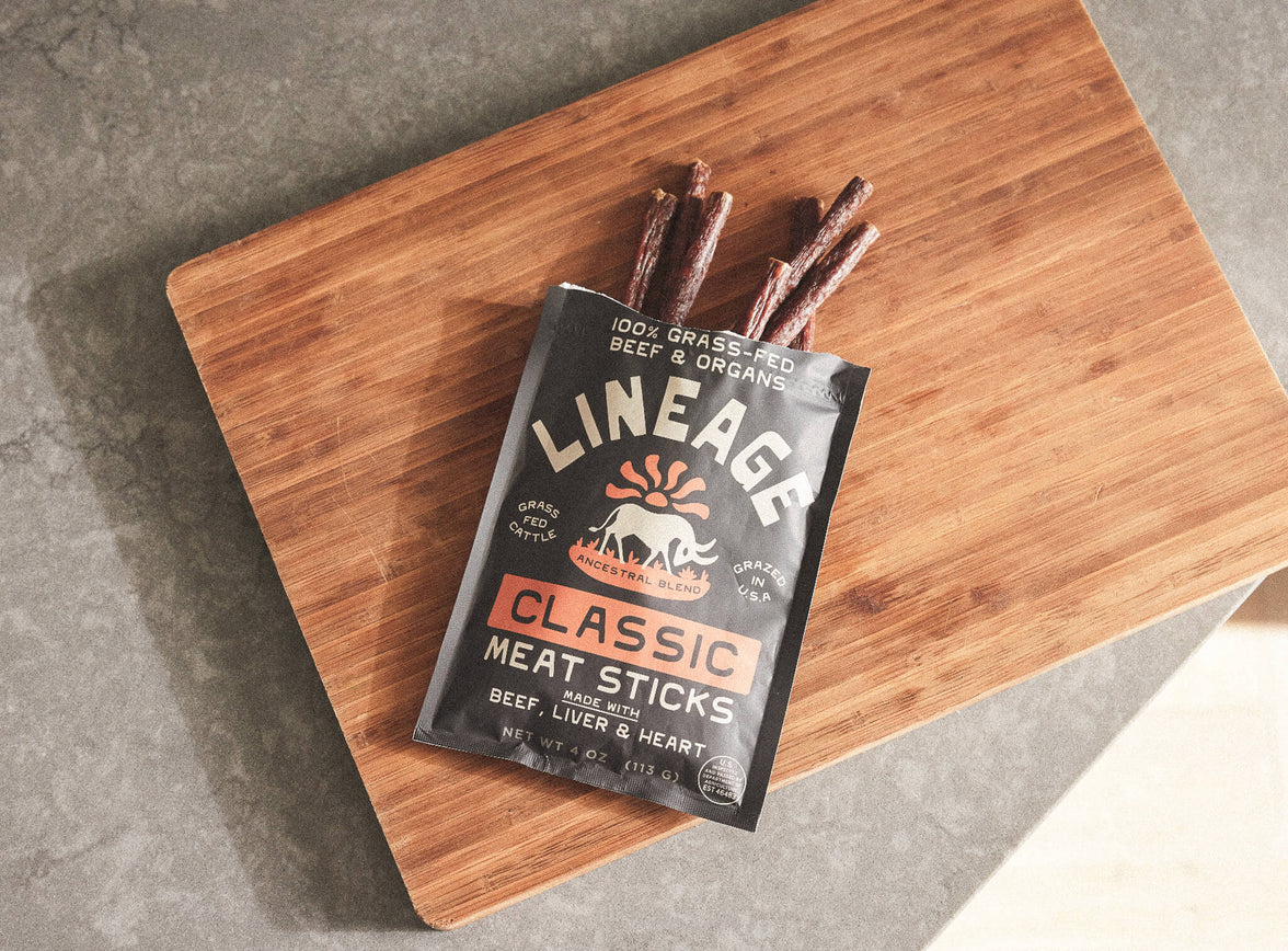 Provision Meats 100% Grass-Fed Beef and Organ Meat Sticks Classic – Lineage Provisions