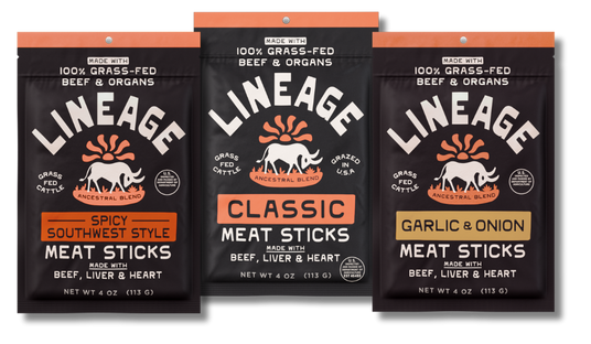 100% Grass-Fed Beef Sticks - Variety Pack