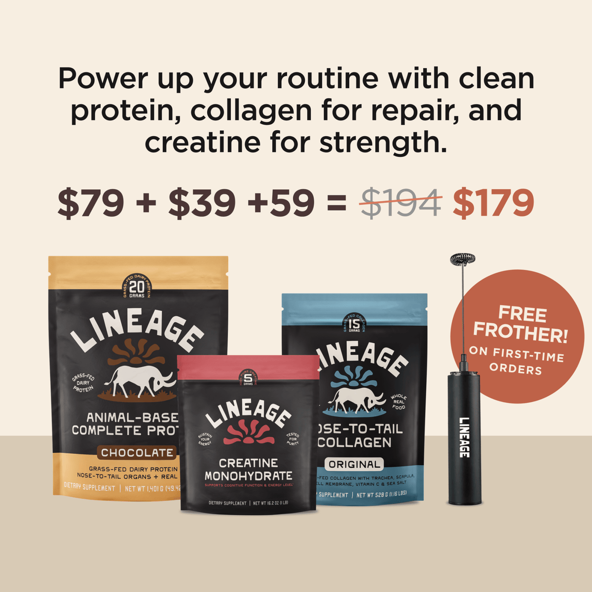 Clean Power Trio - Chocolate