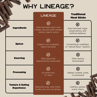 100% Grass-Fed Beef & Organ Meat Sticks – Ancestral Recipe, Spicy Southwest