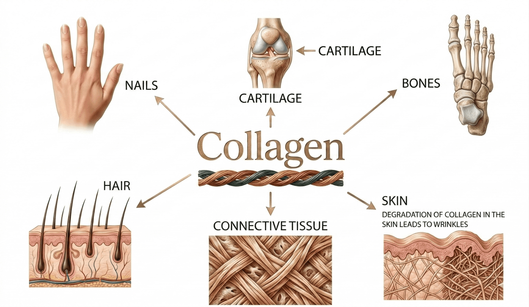 How collagen works in the body