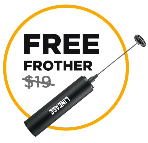 Free frother — $19 value, free gift